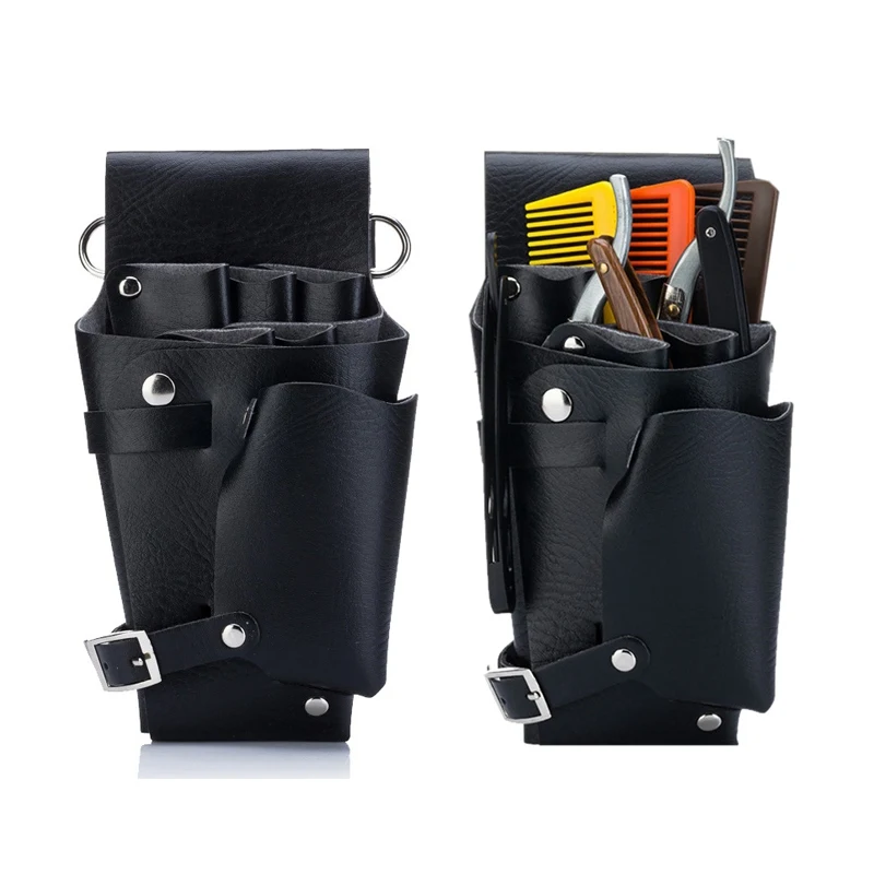 Hair Scissors Bag Scissors Barber Bag Hairdressing Tools PU Leather