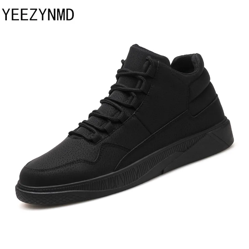 

Stylish Men Casual Shoes Lace Up Comfortable Shoes Men PU Leather fashion Popular Male Footwear Black Grey Red Footwear