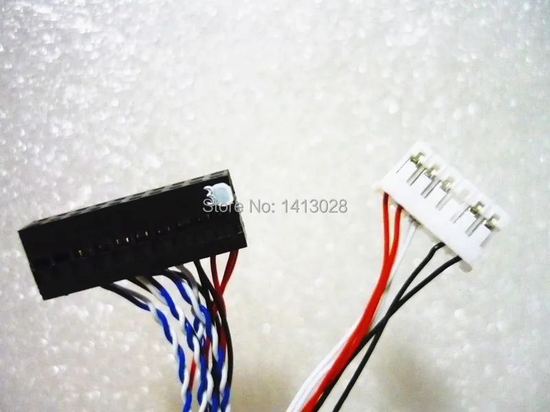 I PEX 20453 20455 40pin 1ch 6 бит LVDS кабель для 7/8/10.1/11.6/12.5/13.3/14/15.6 &quotЖК дисплей/светодиодный