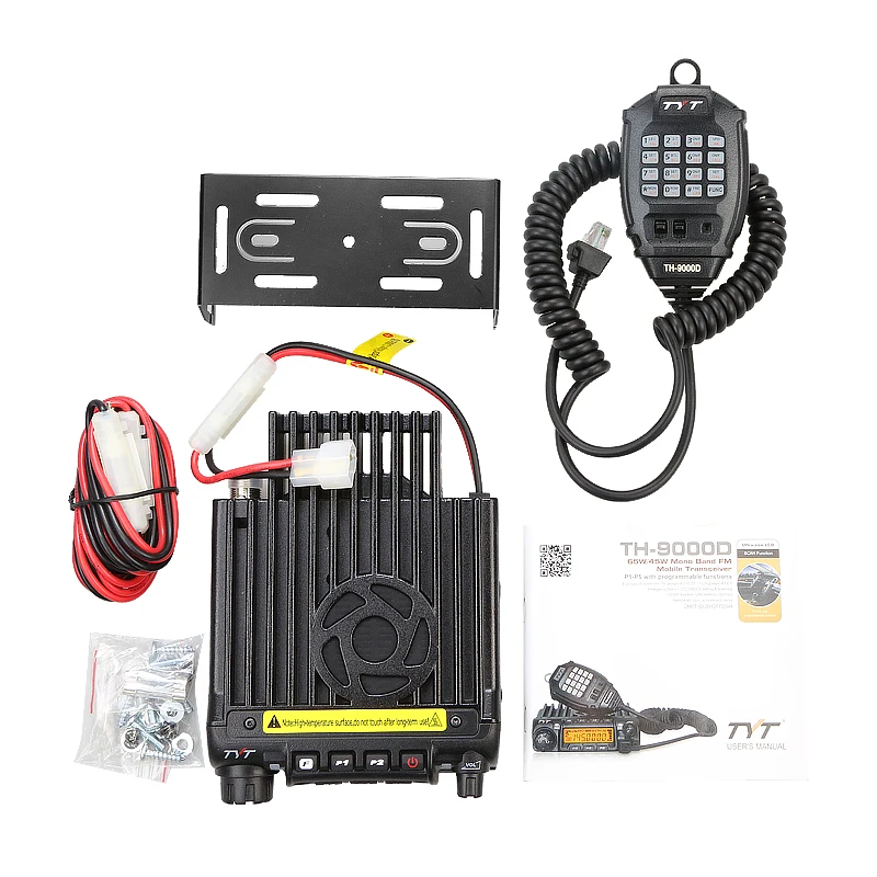 Новый TYT TH-9000D Walkie Talkie UHF400-490MHz 45 Вт 200CH DTMF 8 группы скремблер мобильный автомобильное радио