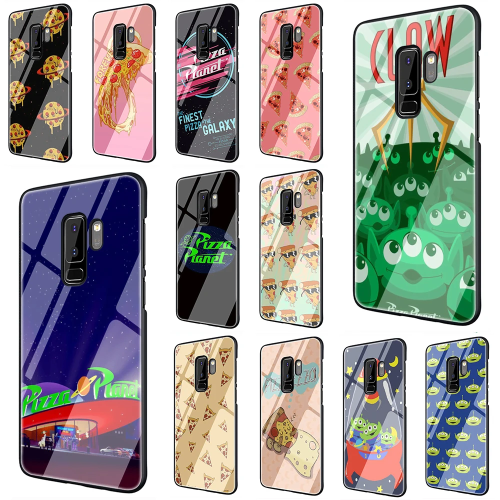 

Toy Story Pizza Planet Tempered Glass Soft TPU Black Cover Case for Samsung S7Edge S8 S9 S10 Note 8 9 10 plus A10 20 30 40 50 60 70