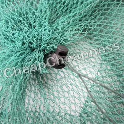 2016 New Foldable Crab Fish Crawdad Shrimp Minnow Fishing Bait Trap Dip Net Cage Special Zipper Nylon Fishing Net Cage