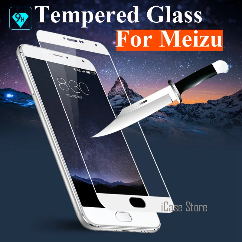 

Colorful Full Cover Tempered Glass For Meizu M3 Note M3S mini Pro 6 MX6 U10 U20 M5 Note M5S M3E Screen Protector Protective Film