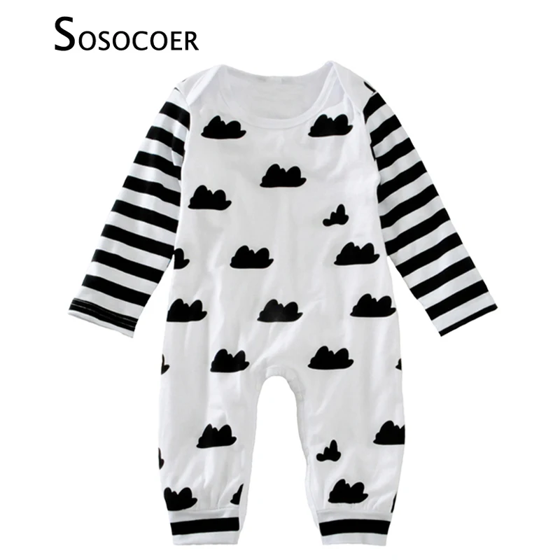 SOSOCOER Baby Rompers 2017 Spring Autumn Newborn Girl Boy Long Sleeve