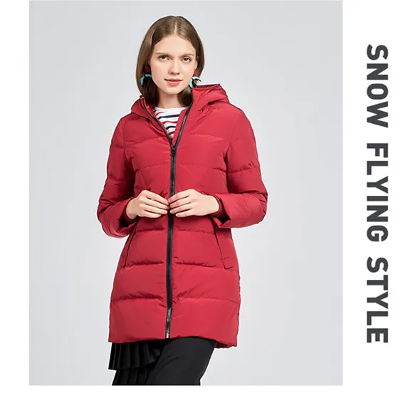 Down Jacket Women's Winter Parkas Long Down Coat 2018 Ladies Grey Duck Down Jacket Solid Hooded Coats Plus Size LZ961 (13)