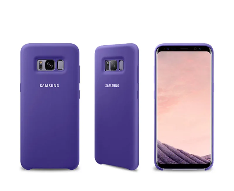 Официальный силиконовый чехол для Samsung Galaxy S8+ S8 плюс G9550 G9508 G950U SM-G9 SM-G955 S8 корпус телефона Модный мягкий чехол для задней крышки