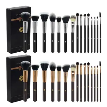 

15 Pieces Professional Makeup Brushes Face Powder Foundation Blending Blush Eye Shadow Cosmetics Brushes With High-End Gift Box