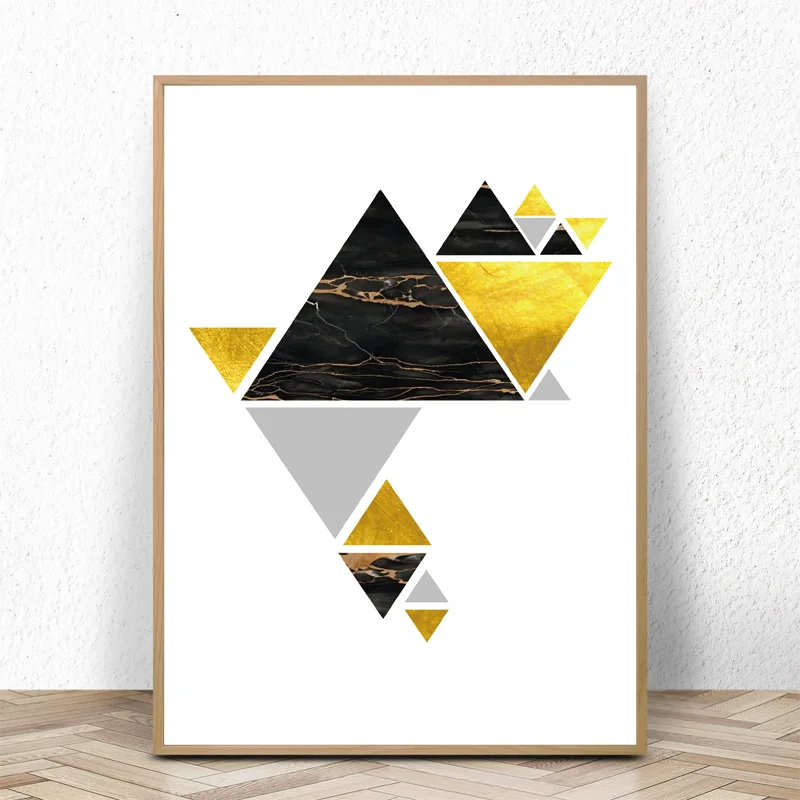 Modern Wall Art Canvas Poster Prints Geometric Minimalist Painting Nordic Style Wall Picture for Living Room Home Decorative