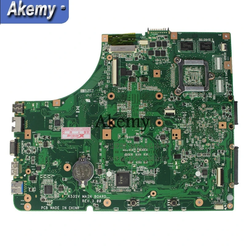 Akemy K53SV материнская плата для ноутбука For Asus K53SC K53S K53 тест оригинальная REV2.1/2 4/3 0/3 1