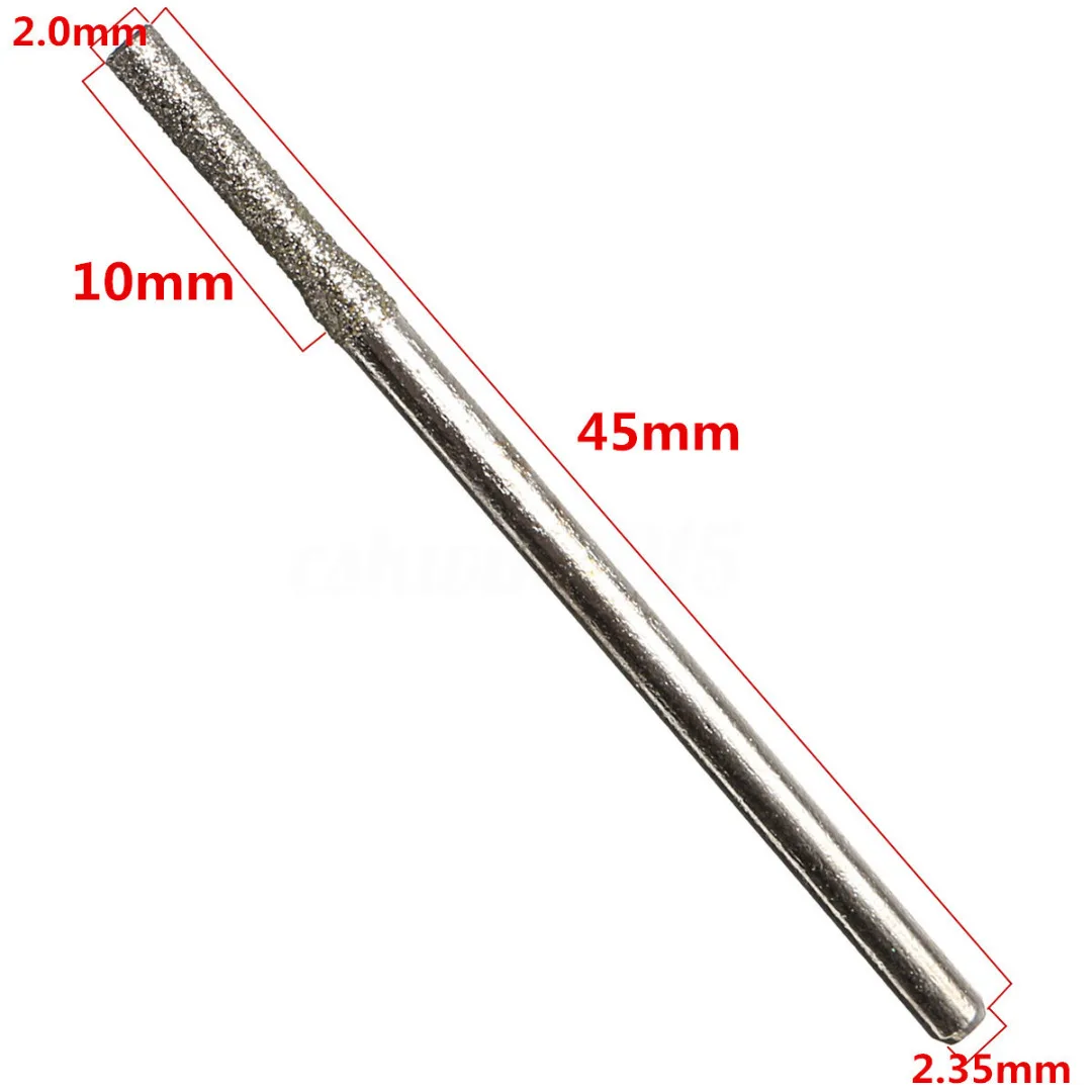 20Pcs/Lots 2mm Diamond Coated Hole Saw Solid Drill Bit For Glass Tile Ceramic Marble