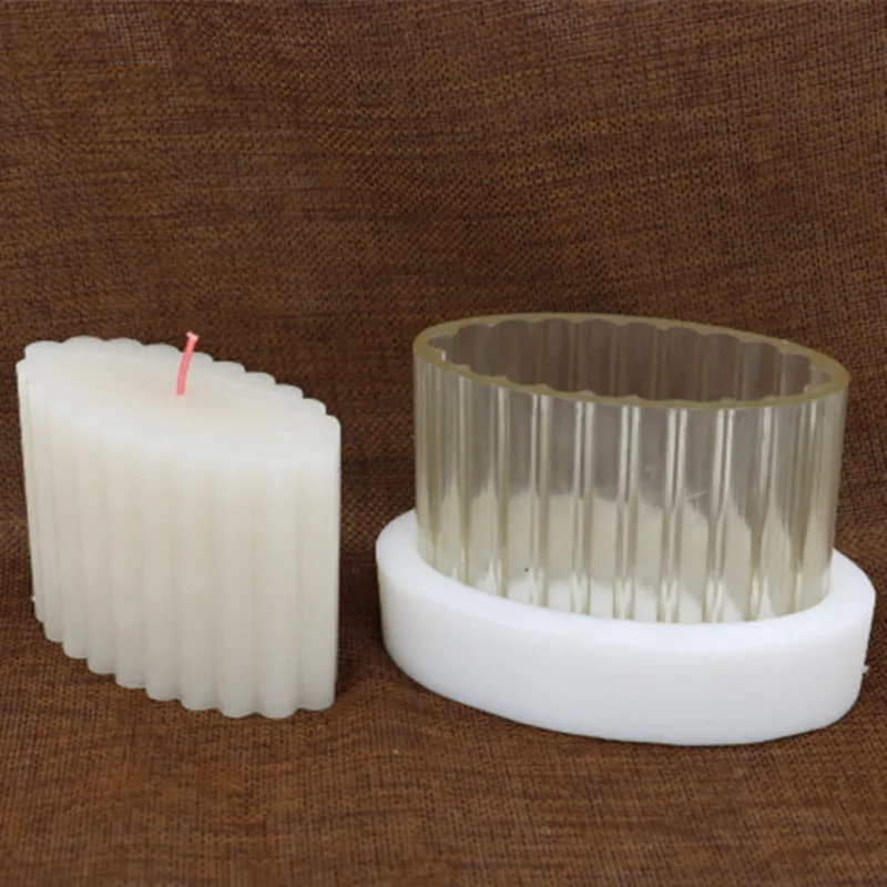 DIY эллиптические цилиндрические шестерни дизайнерские свечи делая модель свечи, высокая термостойкая форма свечи для diy