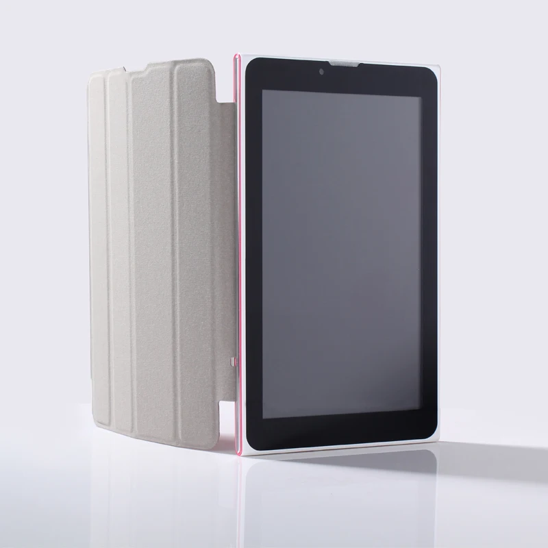 

New design 7 Inch 2G 3G Phone Call Tablet Pc Dual core Dual camera Dual SIM card leather cover LCD  4GB BT FM  Tab Pc  Holster