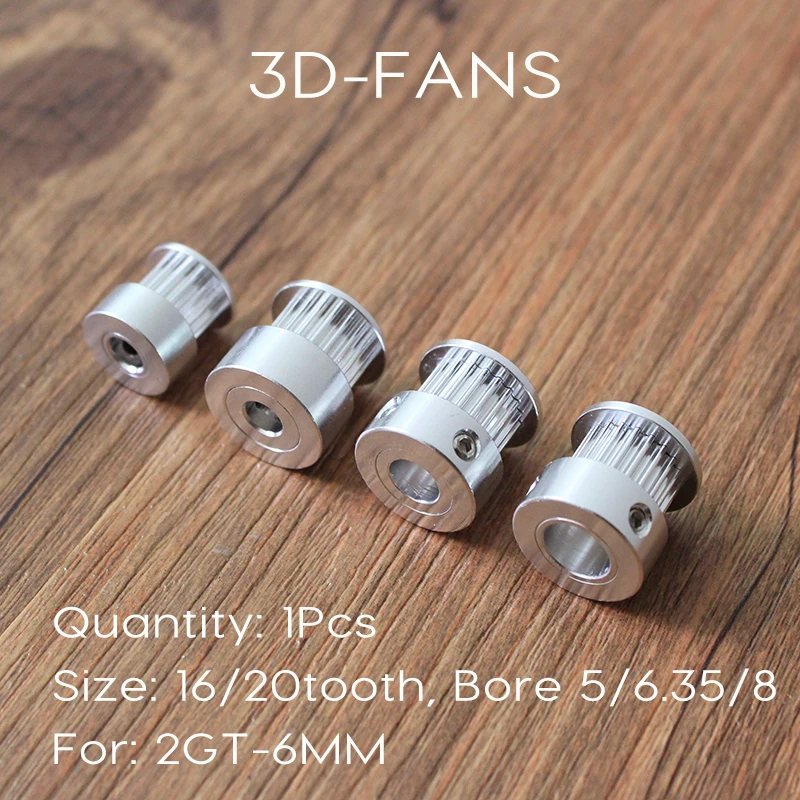 1 Uds GT2 polea 20 dientes 20 dientes diámetro del diente 5mm 6,35mm 8mm engranaje dentado aluminio para 2GT cinturón ancho 6mm para piezas de impresora 3D|gt2 pulley bore 5mm|gt2 20 tooth20 tooth gt2 pulleys - AliExpress