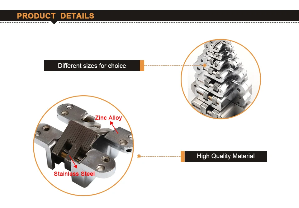 Цинковый сплав Скрытая петли шкаф встроенный петли для раздвижных дверей Невидимый крест дверные петли для мебели