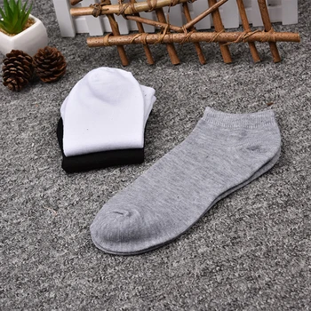 

1 Pair Men Male Casual Sports Boat Non-Slip Invisible Low Cut No Show Socks Multi Color