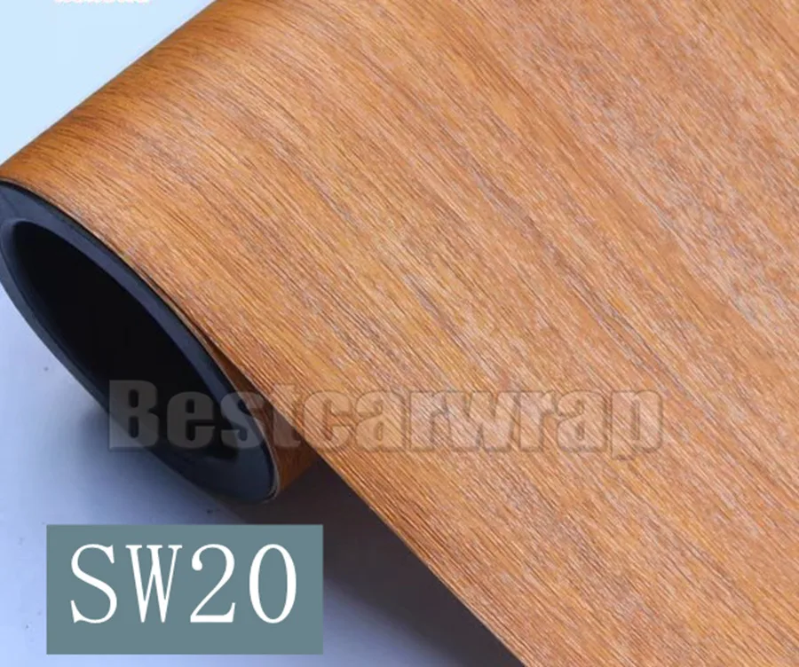 2017 Dark Teak Wood Grain Textured Vinyl Wrap Wall Sticker Use for Home table  cupboard wardrobe  Car interior Wall   (8)