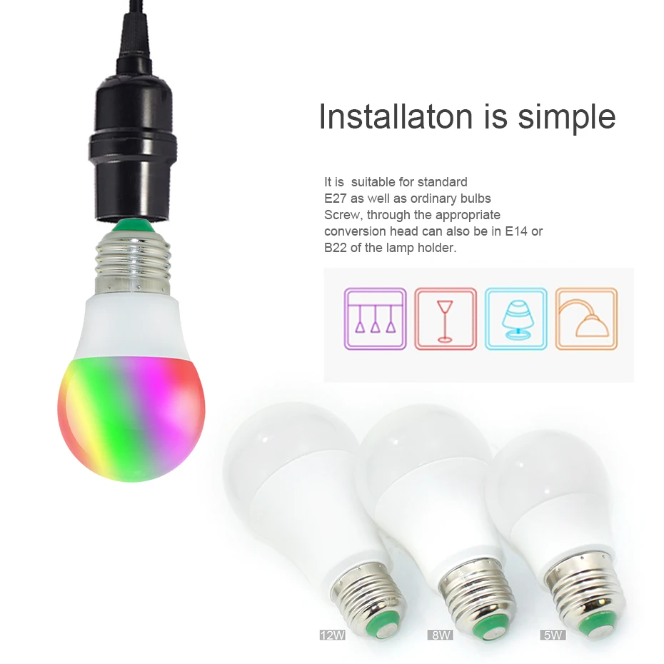RGB de alta Potencia LLEVÓ La Lámpara E27 E14 3 W AC85-265V RGB Luz Lampara 16 Colores Cambio + Control Remoto bombillas led de Navidad RGB de alta Potencia LLEVÓ La Lámpara E27 E14 3 W AC85-265V RGB Luz Lampara 16 Colores Cambio + Control Remoto bombillas led de Navidad