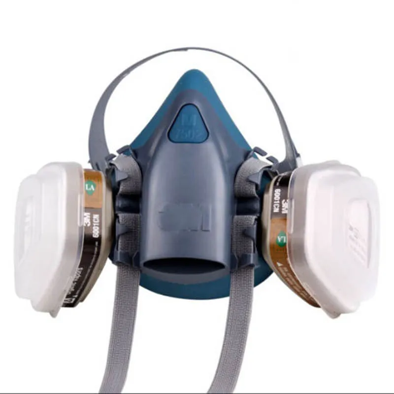 7502 7Piece Suit Respirator Painting Spraying Face Gas Mask half face