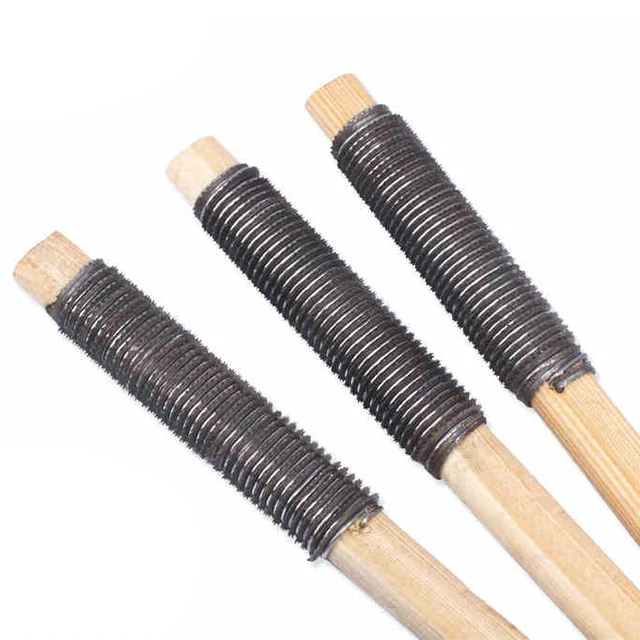 3pcs Wood Carving Files Round Rough Teeth Carpentry Woodworking Files Wood Rasp