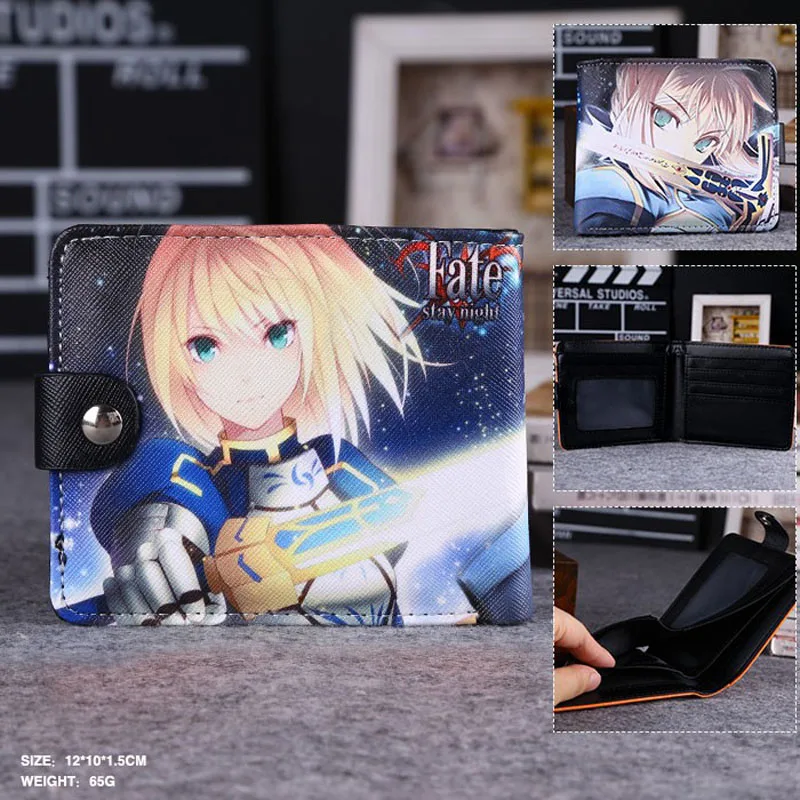 Сюрприз этим летом: аниме Fate Stay Night Saber Lily/Arturia Высококачественная Синтетическая кожа Изысканный кошелек/кошелек на кнопке - Цвет: Fate Stay Night