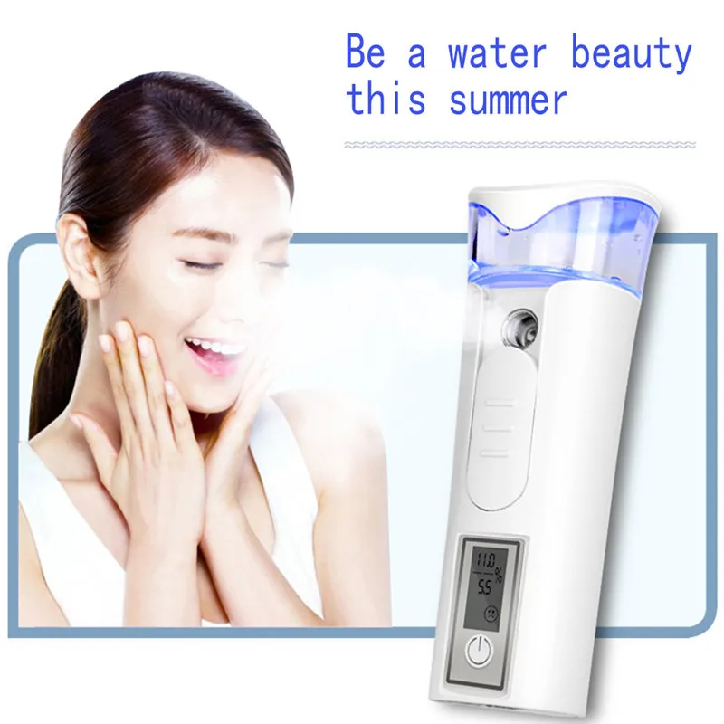 

Nano USB Charging Nano Mist Spray Handy Atomization Mister Face Facial Moisturizing Mini Beauty Instrument With Spray Bottle