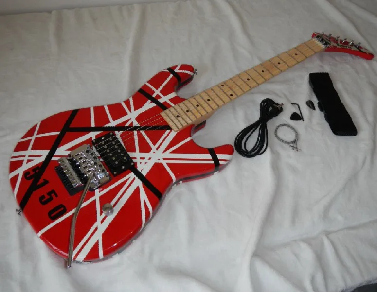 Free shipping Wholesale Brand kramer 5150 RED and white EVH series ARI