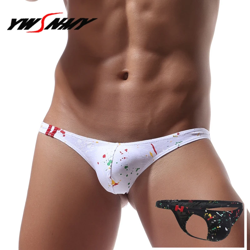 

Brand Sexy thongs g string male Comfortable Colorful Lycra cotton u convex bag design underwear men homme pantie Jockstrap Cueca