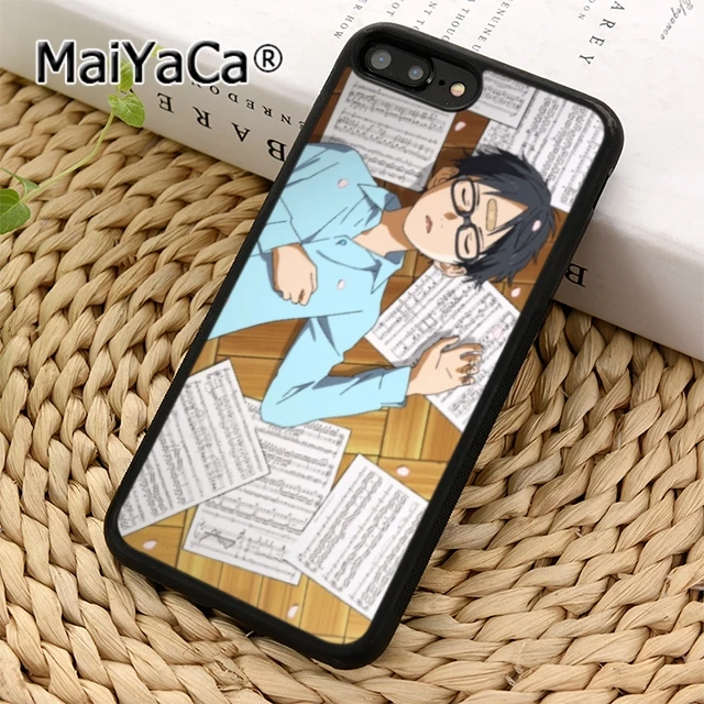 MaiYaCa Kawaii Your Lie в апреле обои чехол для телефона iPhone 11 12 13 Pro 5 6s 7 8 XR XS max Galaxy S7 S8 S9 plus |