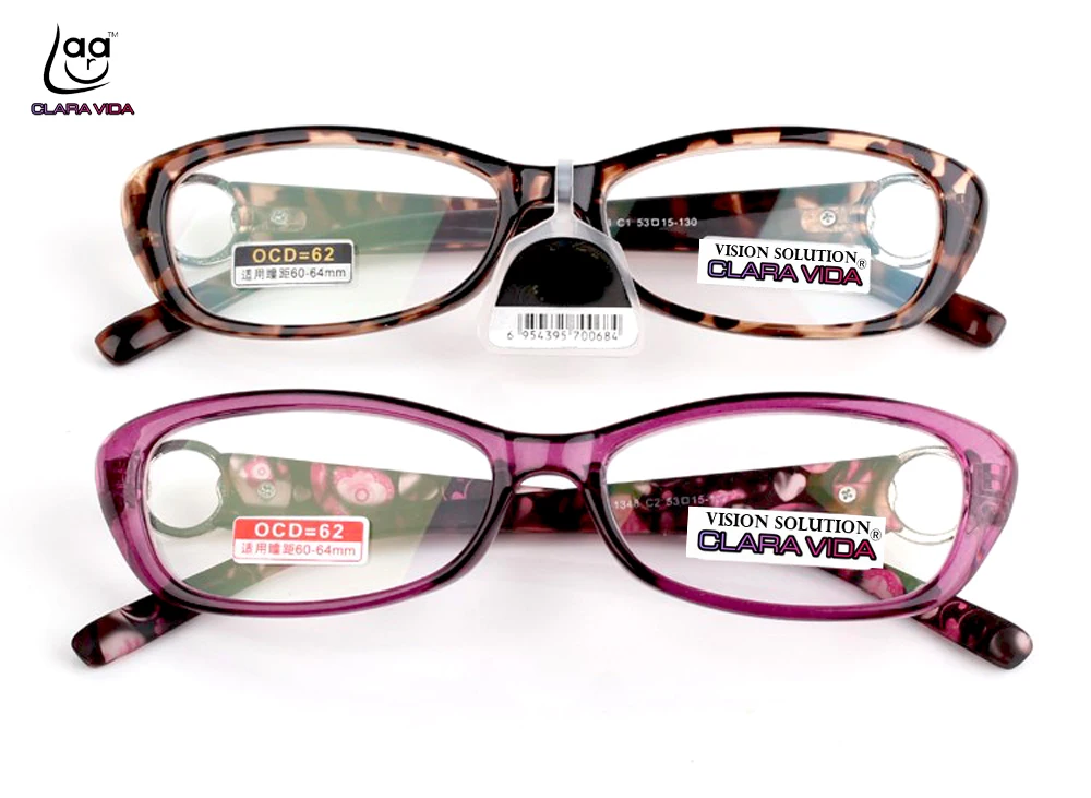 

Clara Vida full-rim High-grade Leopard pink tr90 Super light HD men women reading glasses +1 +1.5 +2 +2.5 +3 +3.5 +4