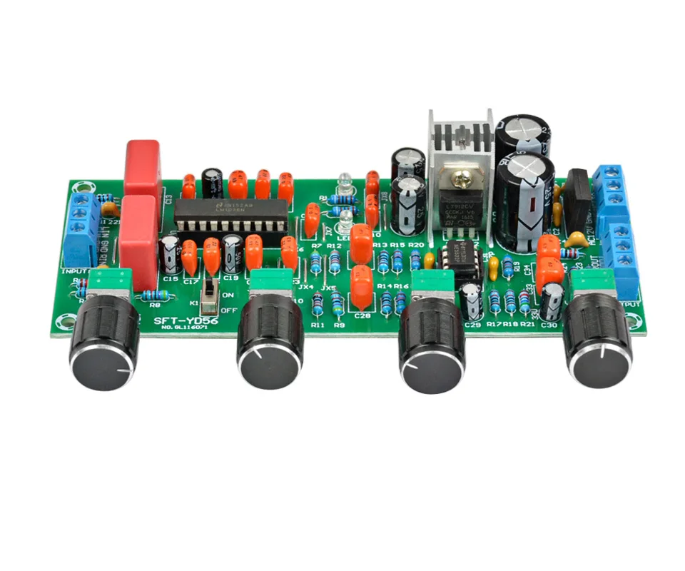 AIYIMA усилители аудио Amplificador Предварительный усилитель плата LM1036 N+ NE5532 предусилитель фронтальный Fever Tone Board