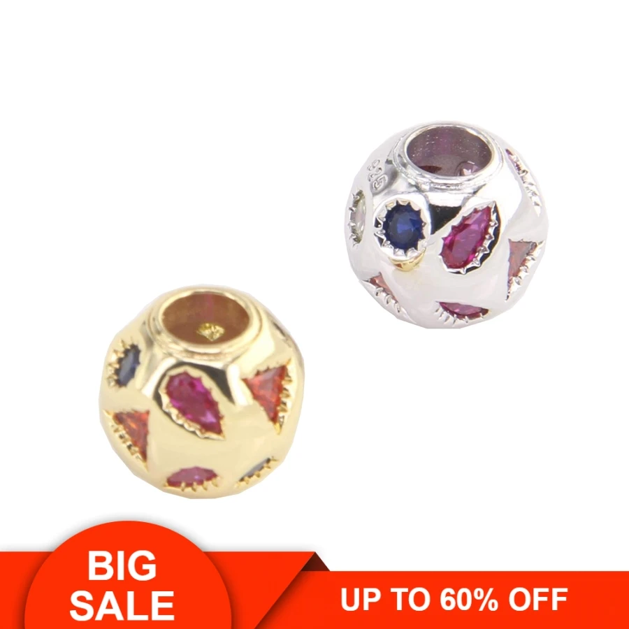 

Hemiston Thomas COLOURFUL STONES Beads Fit TS Bracelet Or Necklace Fashion Jewelry TS B023
