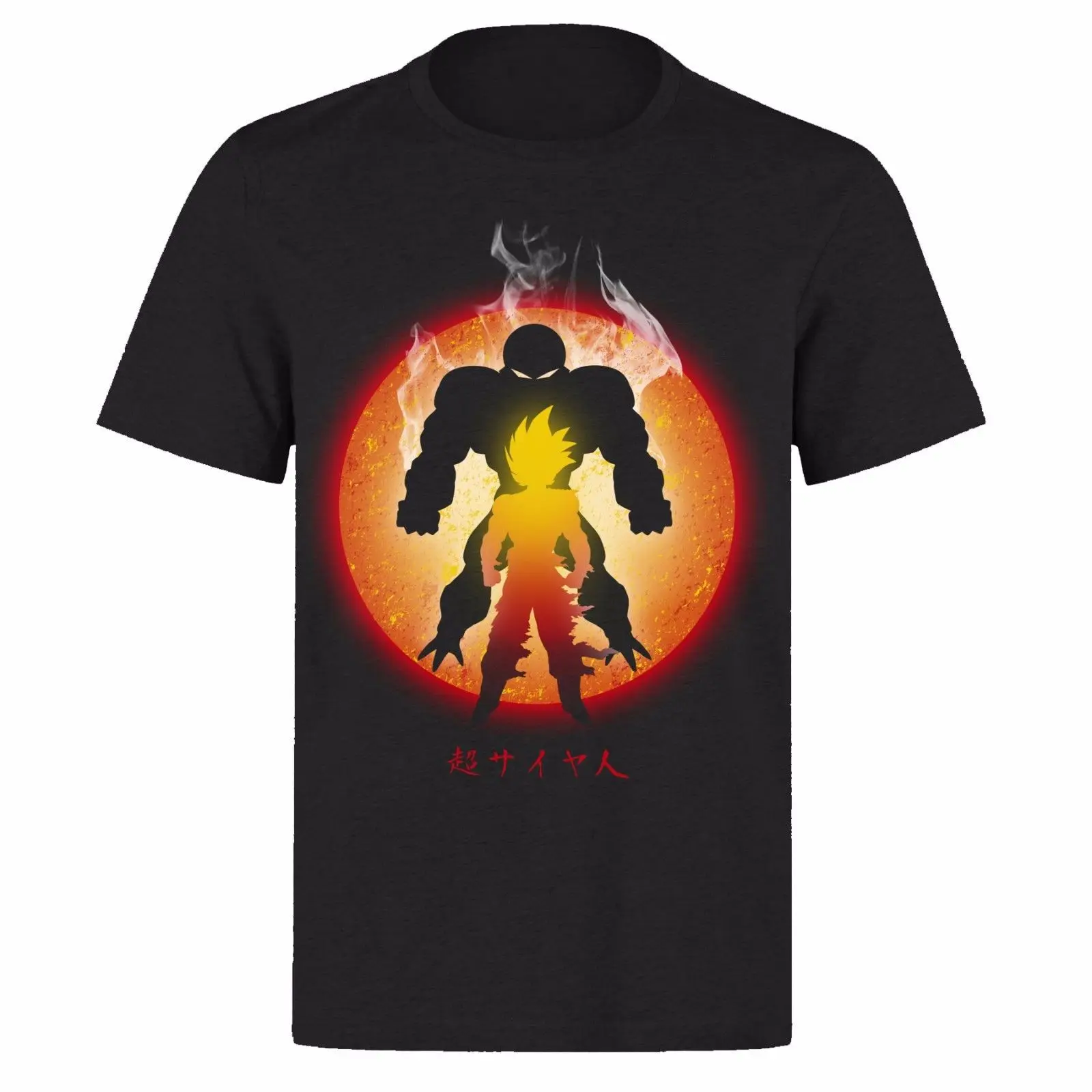 

DRAGONBALL Z GOKU PLANET ON FIRE UNISEX BLACK CLASSIC GAMERS PH6 T-SHIRT Free shipping