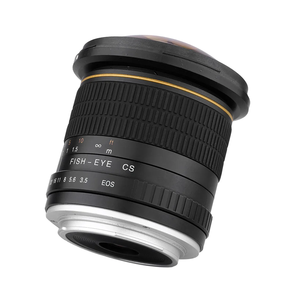 170 degree Ultra Wide Fisheye Lens 8mm f/3.5 Aspherical Circular for