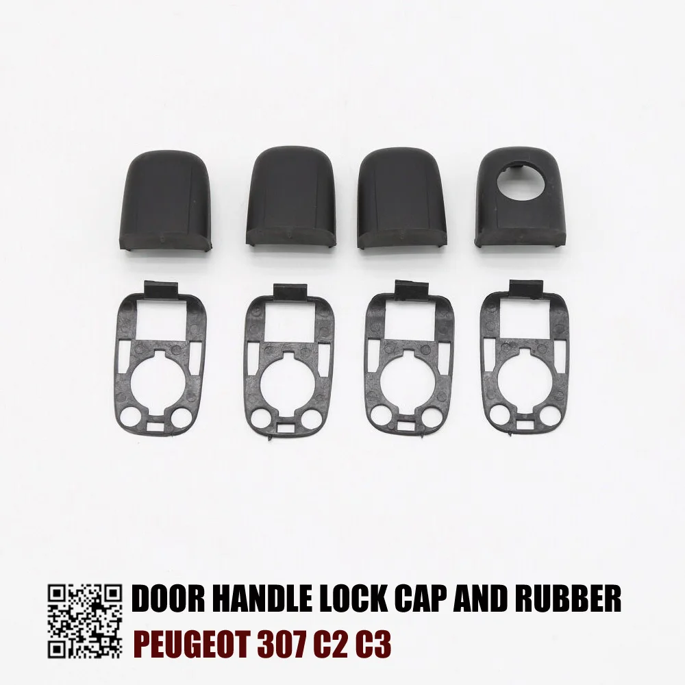 

OKC DOOR HANDLE LOCK CAP AND RUBBER FOR PEUGEOT 307 C2 C3