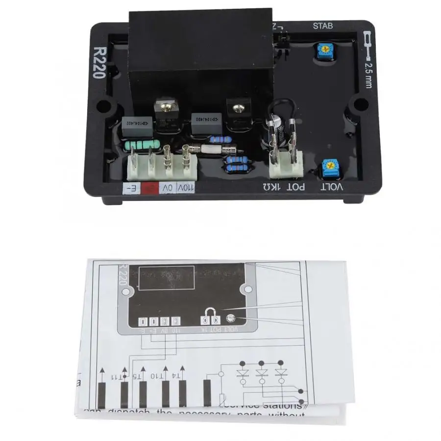

AVR R220 Automatic Voltage Regulator Controller Generator Gensets Parts Tool