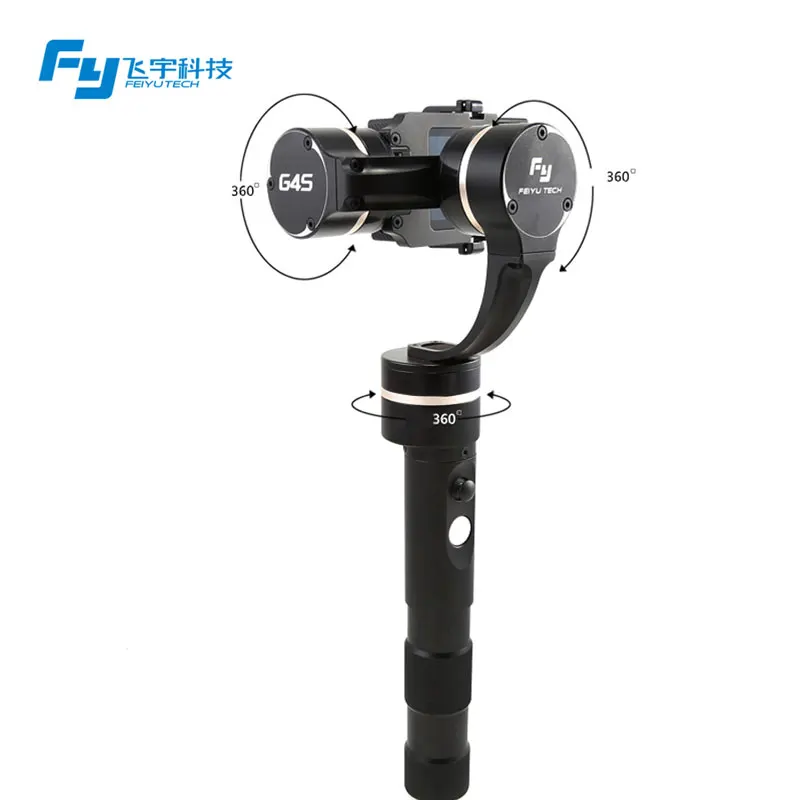 

Handheld Steady Gimbal for GoPro Feiyu Tech FY G4S with Free Wireless Remote Control Joystick 360 Degree Moving 3-Axis