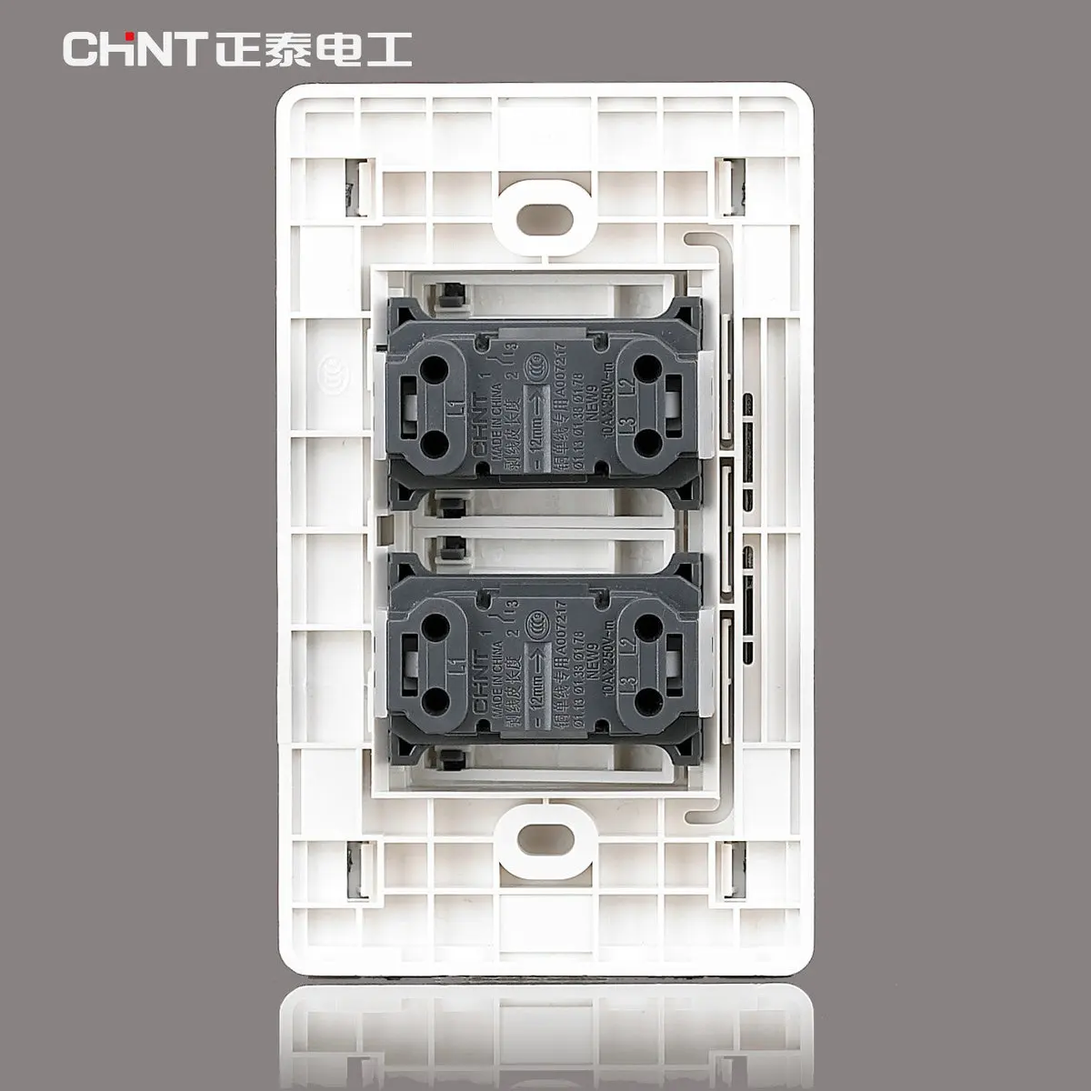 CHINT выключатели освещения 120 тип/NEW9E серии 120*60 двухпозиционный переключатель