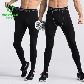 

2019 Promotion Men Compression Tights Pants Stretch Quick Dry Fitness Trousers