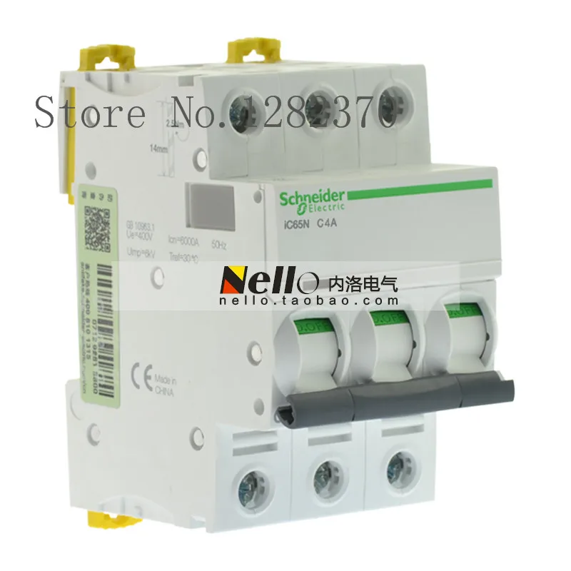 

[ZOB] original breaker air switch iC65N 3P C4A A9F18304 --3pcs/lot