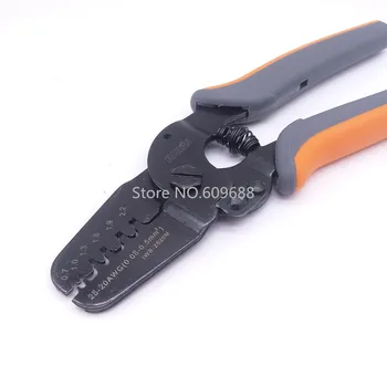 IWISS Mini Micro Open Barrel Crimping Tools Crimper Terminal Plier for 28-20AWG JAM, Molex, Tyco, JST Terminals and Connectors