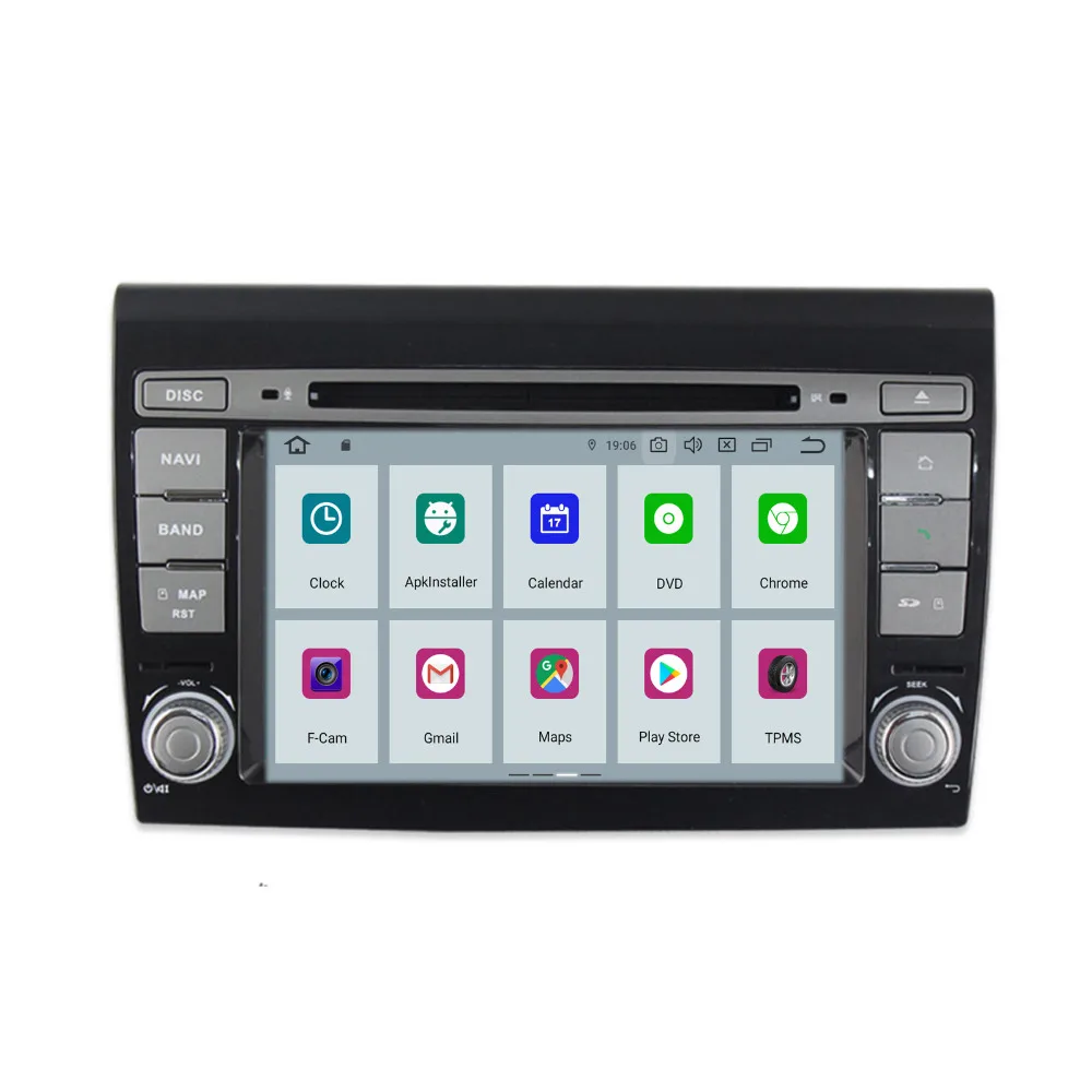 COIKA " Android 9,0 система 2+ 16 г ram Автомобильный DVD стерео для Fiat Bravo четырехъядерный процессор Navi OBD DVR зеркальный экран телефон ссылка SWC BT