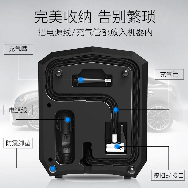 Работать на автомобиля надувной насос автомобильный воздушный насос 12 В электрический шин насос предустановленных давление в шинах R-5501