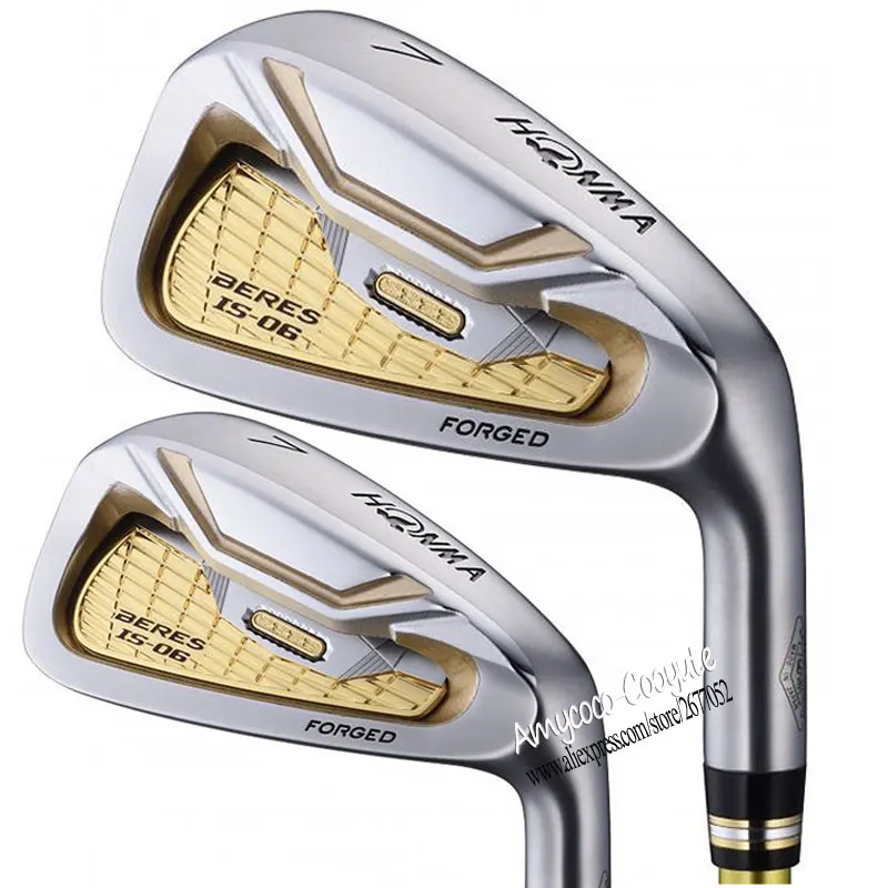 Новые клюшки для гольфа HONMA S-06 3 звезды утюги для гольфа 5-11Sw S-06 клюшки для гольфа графитовый Вал или Stee Вал R или S Flex