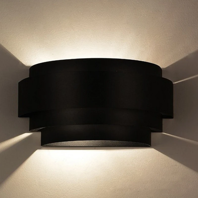 Современный Железный светодиодный настенный светильник для спальни, настенный светильник, домашний декоративный светильник, креативный настенный светильник в коридоре, AC85-265V