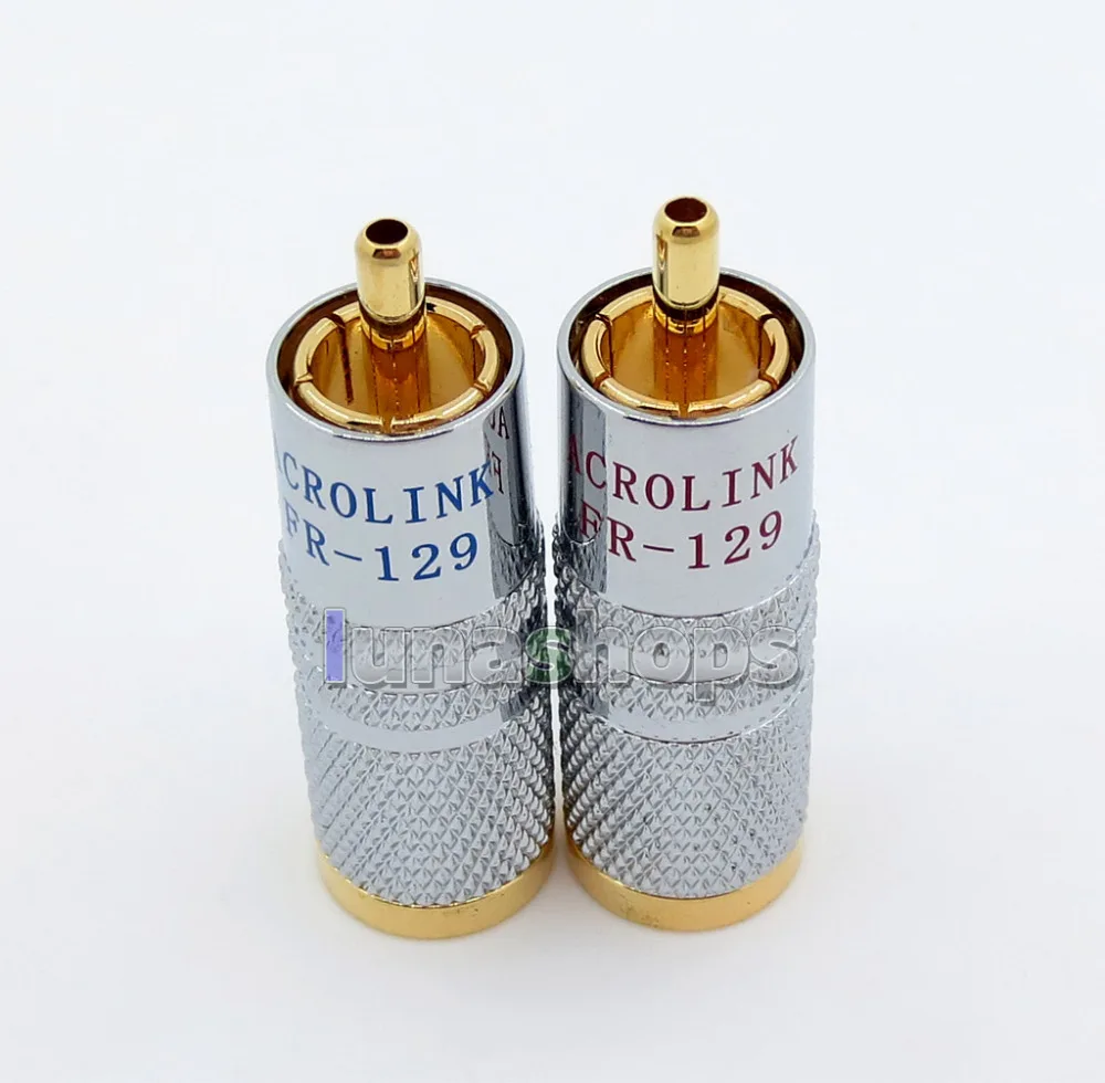1 пара ACROLINK PR-129 позолоченный RCA аудио адаптер OD: 9 мм LN005769