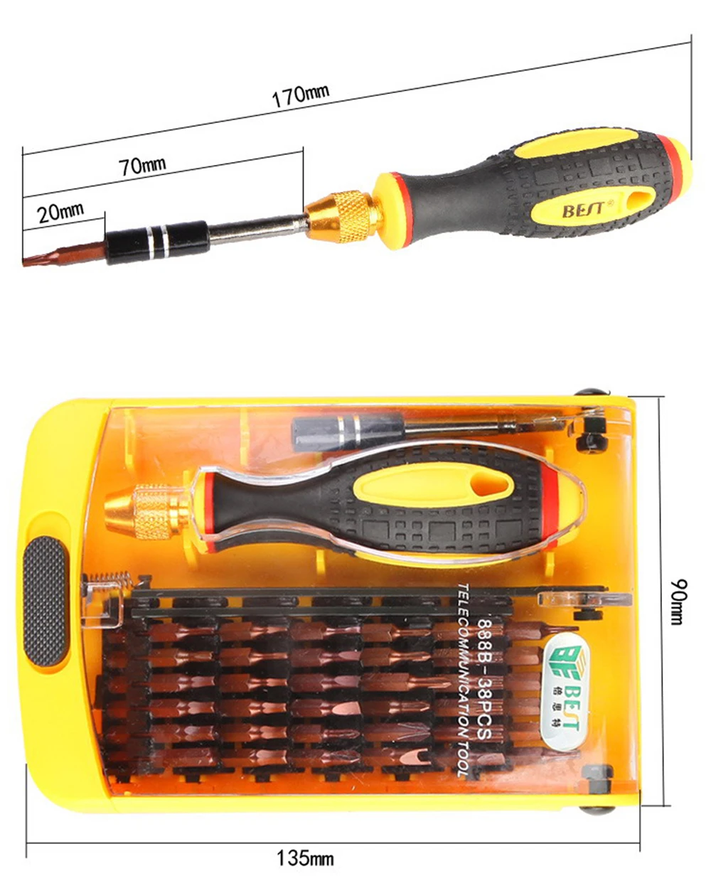 BES 38 в 1 Прецизионная отвертка набор для разборки планшетов телефон компьютер ноутбук ПК часы мини электронный набор инструментов для ремонта