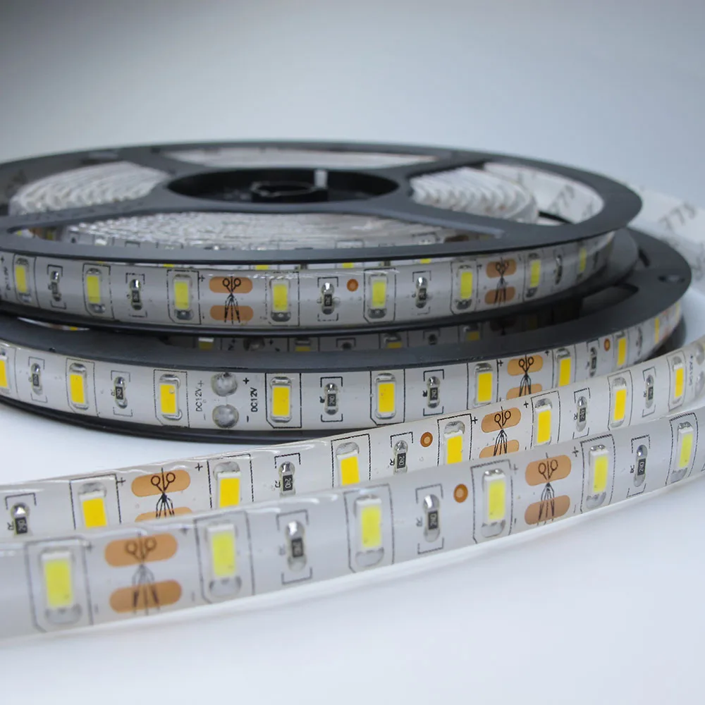 Светодиодная лента 12 в пост. Тока 5730 SMD 60 светодиодов/м 5 м/лот IP65