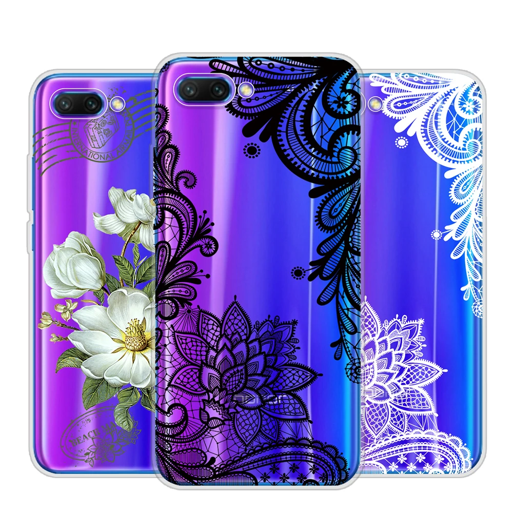 Цветок чехол для huawei Honor 7C Pro Чехол 7A 7X случае Coque 9 lite вид 10 V10 |