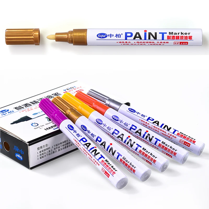 20 Color Paint Markers Pens Set Oil-Based Permanent Paint Marker Quick Dry  and Waterproof Paint Pen for Car Tire Rock Painting - AliExpress