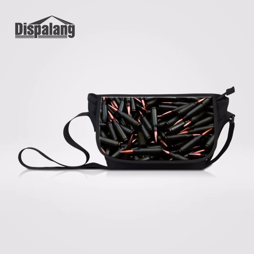 Dispalang Cool Gun Bullet 3D принты сумки на плечо для женщин роскошные дизайнерские через